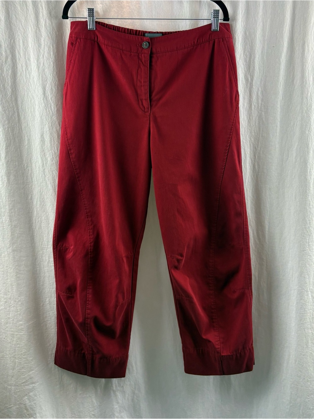 Oska Deep Red Barrel Style Trouser US 10-12